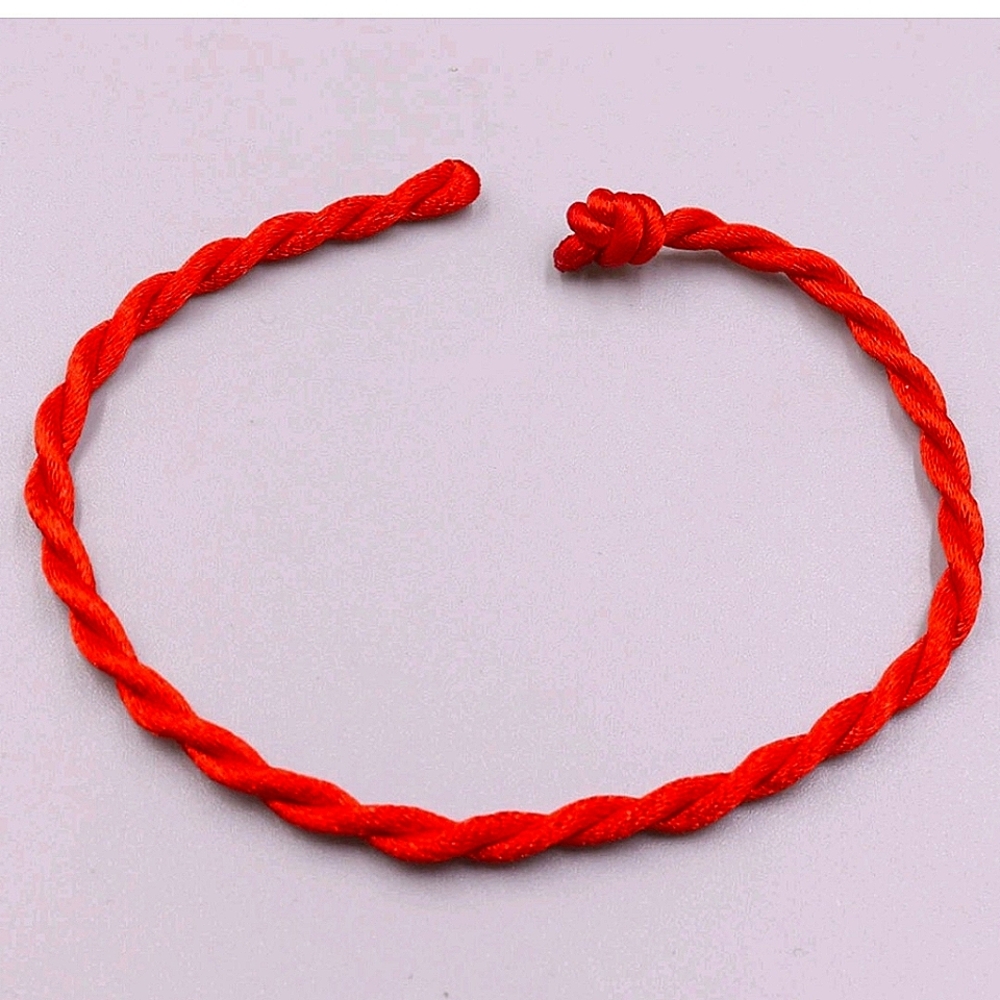 ♧ Good Luck Silk Red String Handmade Bracelet 7.87inch